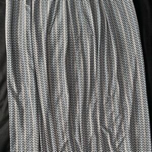 Metro Wear Black and White Maxi A-Line Pleated Skirt